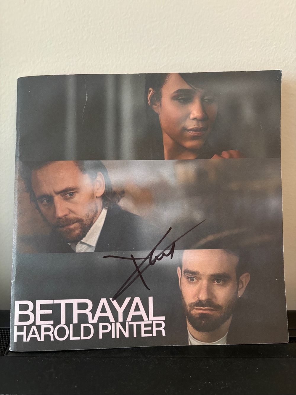 Betrayal Harold Pinter Charlie Cox Signed Program